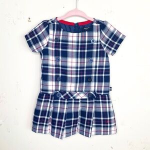 NAUTICA plaid shift dress